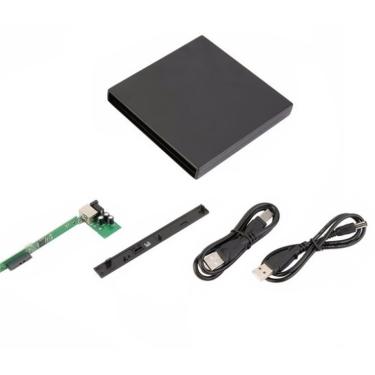 Imagem de Case Externo P/ Gravador de DVD de notebook 12,7mm Slim USB - Preto