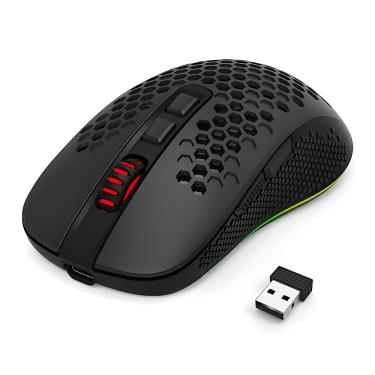 Imagem de Mouse Gamer HANA RGB 7200DPI Ultraleve Wireless/USB-C Preto