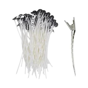 Imagem de Conjunto De 103 Pavios De Algodão Encerado Para Velas Com Suporte, Sup