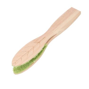 Imagem de Pinça portátil de limpeza de folhas, ferramenta de limpeza de pano de fibra de cabo de madeira com extremidades magnetizadas para folhas de plantas de pátio interno