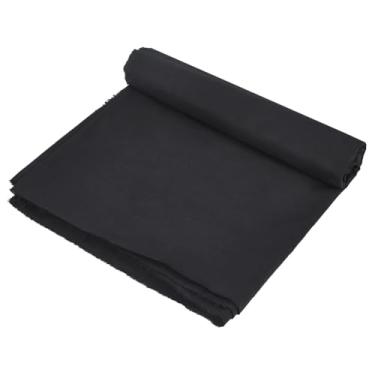 Imagem de NBEADS Tecido de algodão de 3 metros, tecido contínuo de 152 cm de largura, tecido para confecção de roupas, artesanato, costura, bordado, material acolchoado, preto