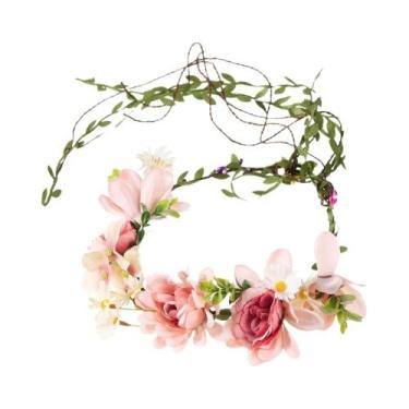Imagem de Coroa De Flores Romântica Para Casamento, Guirlanda De Videira, Tiara 