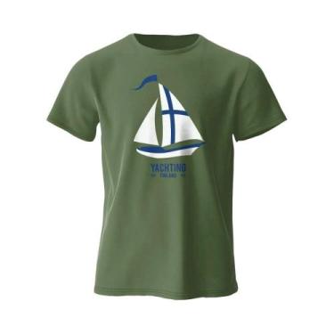 Imagem de Camiseta De Algodão Vintage Oversize Com Estampa Gráfica De Náutica Pa