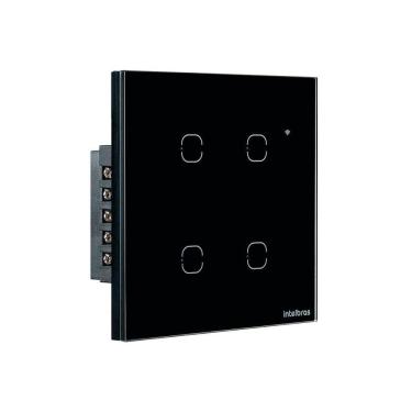 Imagem de Interruptor Smart Wi-fi Touch 4 Teclas Preto Ews 1004