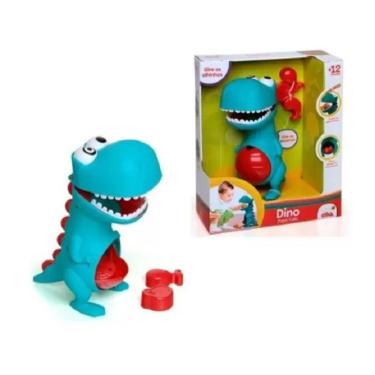 Imagem de Boneco Infantil Didático Dino Papa Tudo - Elka