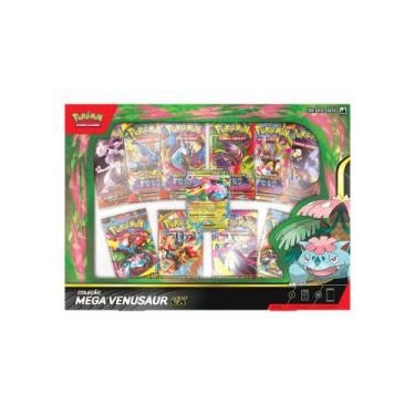 Imagem de Box Pokemon Coleção Mega Venusaur EX Pokémon TCG 61 Cartas Copag COR:A