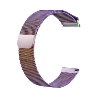 Imagem de Pulseira Magnética De Metal Com Laço Milanesa Para Samsung Galaxy Watc