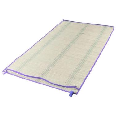 Imagem de Esteira de Praia em Palha com Alça 60 por 180cm Roxo BEL