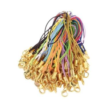 Imagem de Cordão Colorido De Nylon Com Fecho Lagosta 10 Peças, Alças Para Celula