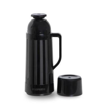 Imagem de Garrafa termica topazio 1l preto - soprano 09000.0183.03