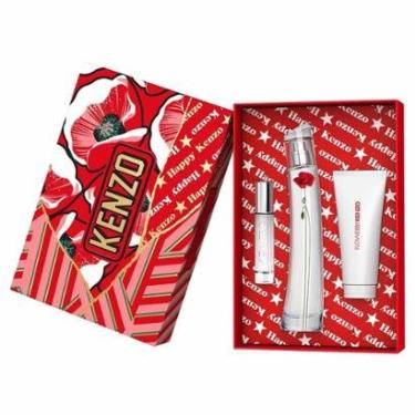 Imagem de Kenzo Flower By Kenzo La Recolte Parisienne Coffret Perfume Feminino EDP + Travel Size + Loção Corpo-Feminino