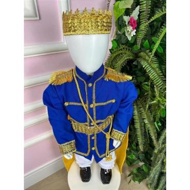 Imagem de Fantasia Infantil Pequeno Príncipe Rei - Conjunto Realeza Completo - n