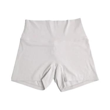 Imagem de Shorts De Yoga De Cintura Alta Em Cor Sólida Para Mulheres, Leggings D