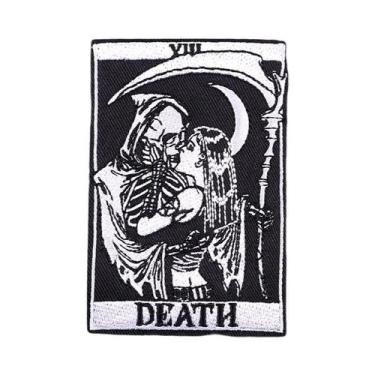 Imagem de Patch Termocolante De Caveira Para Roupa, Adesivo Termo-adesivo, Emble