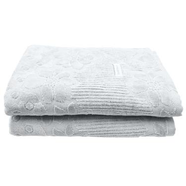 Imagem de Jogo 2x Toalhas Banho Lollipop Buddemeyer 100% Algodão Cinza