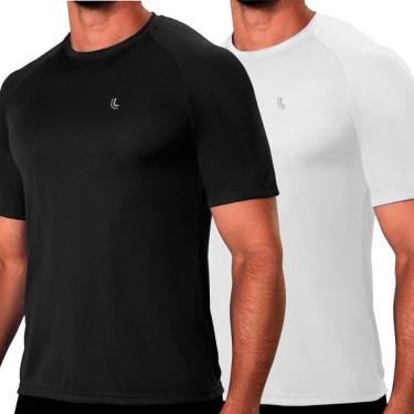 Imagem de Kit 2 Camisetas Lupo Masculina Dry Macia Confortável Térmica Academia Corrida Beach Tennis Fitness-Masculino
