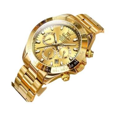 Imagem de OLEVS 6638 Relógios masculinos Calendário Semana Relógio automático de