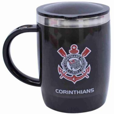 Imagem de Caneca Térmica Com Tampa 450ml - Corinthians-Unissex