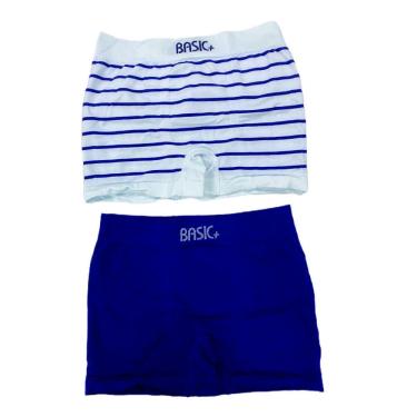 Imagem de KIT 2 CUECAS BOXER BR LIST/PT P BASIC +