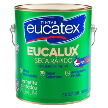 Imagem de Esmalte Sintético Brilhante 3,6L Eucalux Seca Rapido - V0014 - EUCATEX