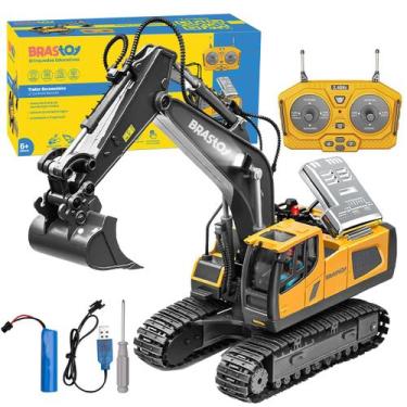 Imagem de Escavadeira com Controle Remoto a Bateria Multifuncional Infantil com 