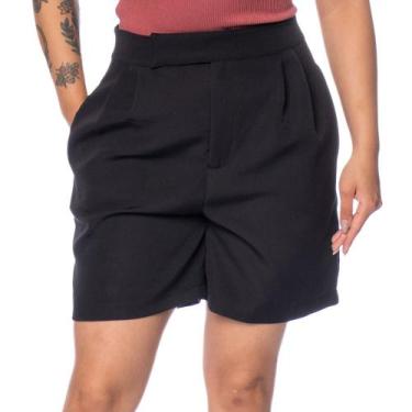 Imagem de Short Feminino Endless Reto Cintura Alta Preto, Preto, P