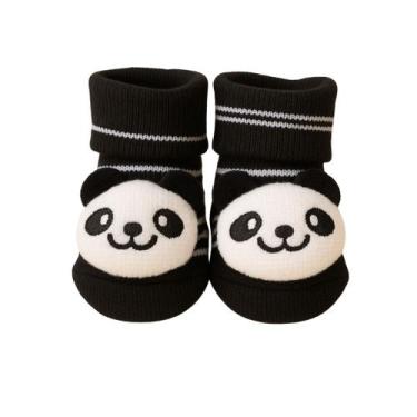 Imagem de Meia Antiderrapante para Bebê 0 a 12 Meses 3d Bichinhos - Plin Baby, P