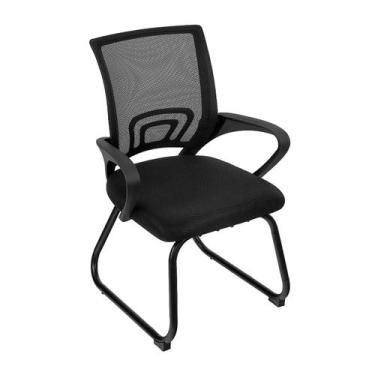 Imagem de Laraz Home Decor, Cadeira Office Tok Base Fixa, Preto - SEM MARCA