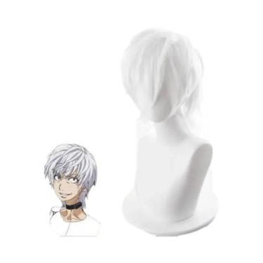Imagem de Peruca Cosplay Masculina Curta E Lisa Estilo Anime Index Accelerator, 