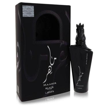 Imagem de Perfume Feminino Maahir Black Edition Lattafa 100 Ml Eau De Parfum