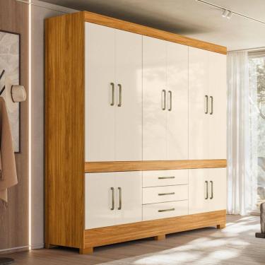 Imagem de Guarda Roupa Casal 10 Portas com Pes New Murano Demobile