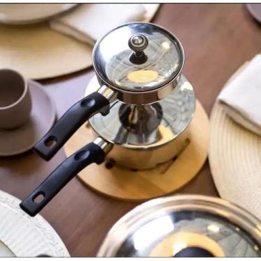 Imagem de Cuscuzeira Individual Aço Inox 25Cm Lyor Fogão e Indução