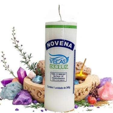 Imagem de Vela 9 Dias Branca Nova Luz  Paz, Proteção e Elevação Espiritual - Est