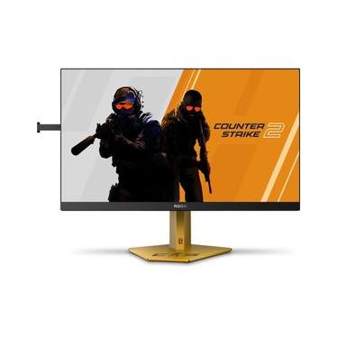 Imagem de Monitor Gamer 24,1" LED AOC AGON Pro Counter Strike 2 CS25G/78 Full HD 610Hz Preto e Dourado