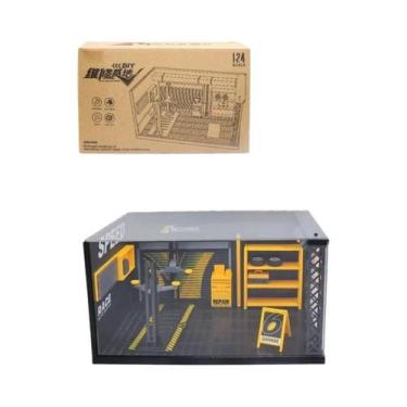 Imagem de Modelo De Garagem De Estacionamento Em Miniatura Com Iluminação Em Esc
