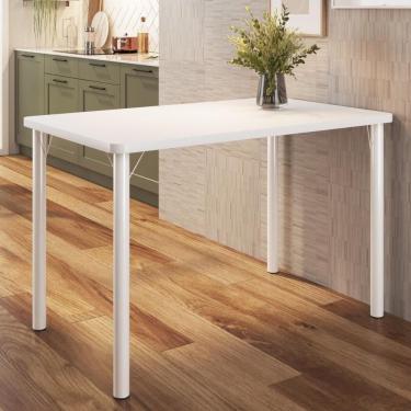 Imagem de Mesa De Jantar Retangular 4 Lugares Multimóveis CR50269 Branco