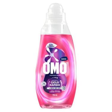 Imagem de Lava roupas líquido omo ciclo rápido ação cuidado frasco 750ml omo