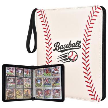 Imagem de Fichário para Cartões de Beisebol ULLTOON com 1080 Bolsos e Zíper