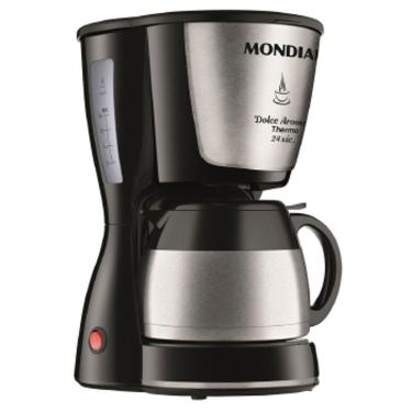 Imagem de Cafeteira Mondial Dolce Aroma Thermo 24X 800W C-33 - 2652-03 Preto 110 VOLTS