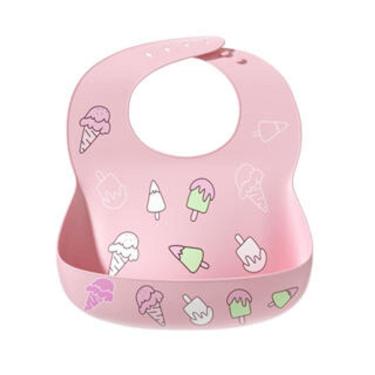 Imagem de Babador Silicone Sorvete Rosa- Tudo em Caixa