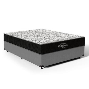 Imagem de Cama Box com Colchão de Espuma D45 Ortopédico Ortobom Airtech 150 Casa