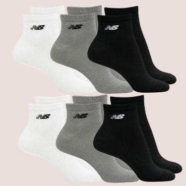 Imagem de Kit 9 Meias New Balance Cano Curto Leve e Durável, Misto, 39 a 43