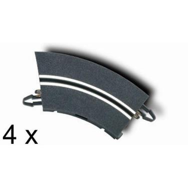 Imagem de Kit 4 Curvas Standard Autorama SCX Digital 1/32 System Peças de Expans