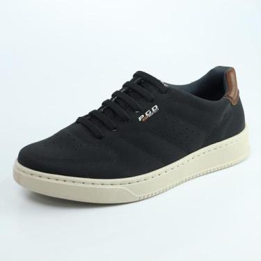 Imagem de Sapatênis Masculino PGD Casual Leve Com Microfuros e Pespontos, 41, Pr