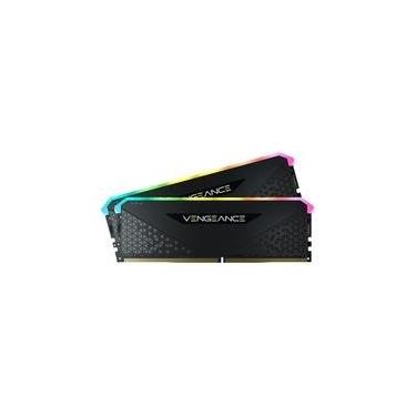 Imagem de Memória RAM Corsair Vengeance RGB RS, 32GB (2x16GB), 3200MHz, DDR4, CL16, Preto - CMG32...