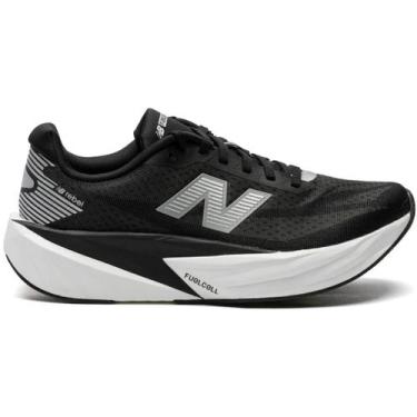 Imagem de Tênis New Balance Fuelcell Rebel V5 Masculino, Preto, Branco, 43