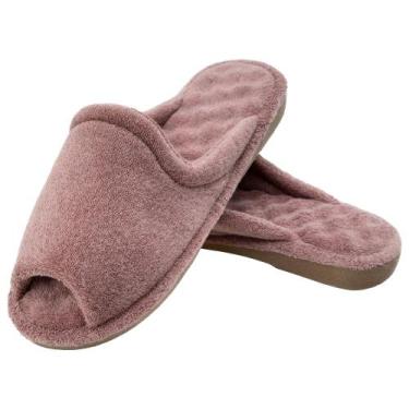 Imagem de Pantufa Atoalhada Anatômica com Espuma Massageadora - Amora - 41/42 - 