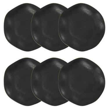 Imagem de Kit Jogo 6 Pratos Rasos Oxford Volcano Porcelana 27,5 cm
