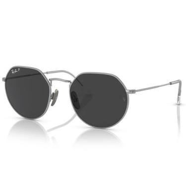 Imagem de Óculos de Sol Ray Ban Jack Titanium Silver Polarizado RB8165 920948 53