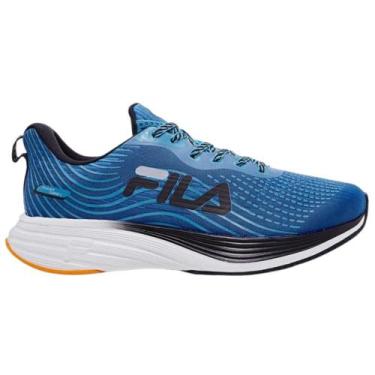 Imagem de Tenis fila racer curve 2 masculino-azul celeste/preto/laranja, 41